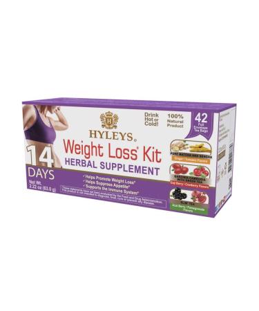 Hyleys 14 Day Weight Loss Tea - 42 Tea Bags (1 Pack), Detox Tea for Cleanse (100% Natural, Sugar Free, Gluten Free and Non-GMO) 14 Day Weight Loss Kit 42 Count (Pack of 1) - Buy Online on GoSupps.com