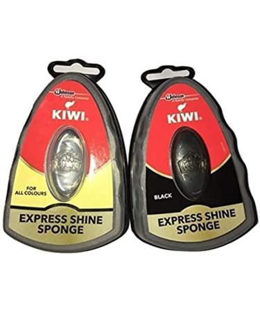 Kiwi Express Shoe Shine Sponge Black and neutral 0.169 fl oz Size: 0.169 fl oz Black & Neutral ( 1 Each)