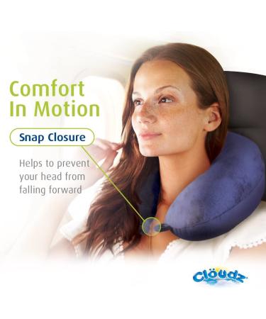 Cloudz Microbead Travel Neck Pillow - Blue | Comfortable & Supportive - Buy Online on GoSupps.com