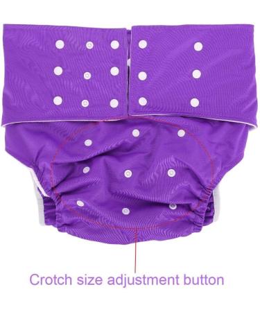 Buy Washable Adult Diapers - Adjustable Cloth Diaper Pants for Incontinence Care | Breathable & Reusable Purple Diapers - Buy Online on GoSupps.com