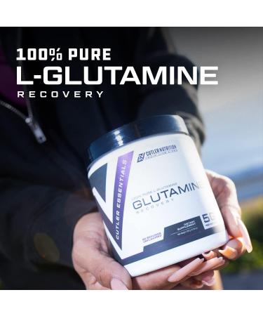 Cutler Essentials 100% Pure L-Glutamine for Enhanced Recovery Lean Muscle Support and Improved Protein Synthesis | Unflavored 60 Servings - Buy Online on GoSupps.com