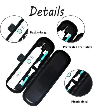 Manqyi Electric Toothbrush Travel Case - 2 Piece Set for Oral-B & More | Durable Stylish & Portable - Buy Online on GoSupps.com