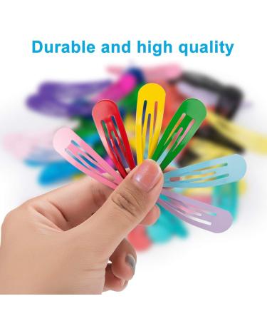BetyBedy 60pcs Non-Slip Hair Barrettes Clips 2 Inch - Assorted Colors for Toddlers, Girls, Teens, Women - Metal Hairpins Accessories (Pack of 60) - Buy Online on GoSupps.com