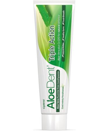 Optima Aloedent Triple Action Toothpaste 100 ml - Pack of 3 - Buy Online on GoSupps.com