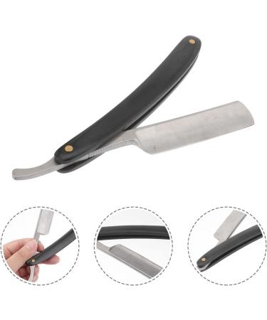 Solustrie Classic Vintage Foldable Razor - Premium Beard & Eyebrow Knife for Men | Manual Mustache & Beard Cutting Tool | Perfect for Home Barbers - Buy Online on GoSupps.com