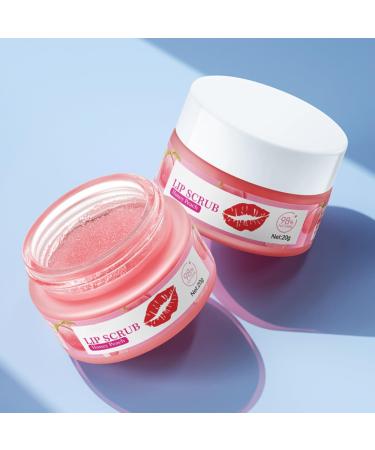 Honey Peach Lip Scrub Exfoliator 20g Natural Lip Exfoliator Scrub Hydrates and Softens Lips Dilutes Lip Lines Brightens Lip Care - Buy Online on GoSupps.com