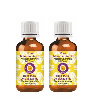 d ve herbes Pure Macadamia Oil (Macadamia ternifolia) Cold Pressed (Pack of Two) 100ml X 2 (6.76 oz)