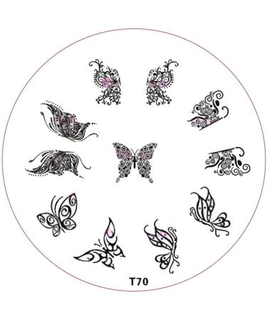 ++SPECIAL ITEM++ Stamping stencil T-Series: T70 Butterflies Butterfly wings