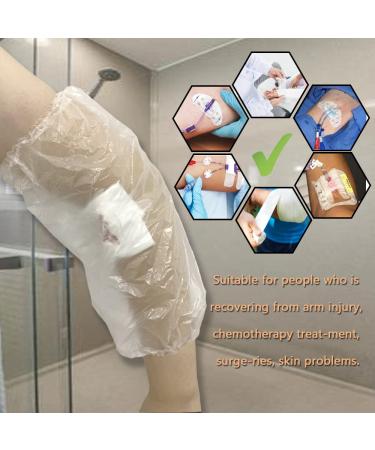 Waterproof PICC Line Cover for Shower - 20 Disposable Ellbow/Knee Wound Protectors (43.2-55.9 cm Circumference 30.5 cm Length) - Buy Online on GoSupps.com