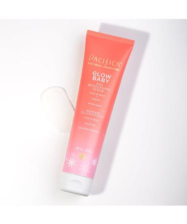 Pacifica Beauty Glow Baby AHA Brightening Body Scrub | Vegan Moisturizing Exfoliator with Vitamin C & Kakadu Plum | 5 fl oz for Glowing Skin - Buy Online on GoSupps.com