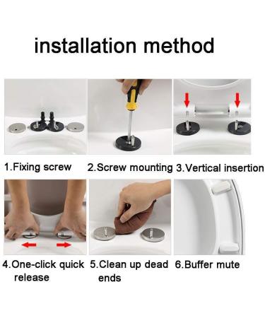 Toilet Seat Toilet Lid Made of Urea-Formaldehyde Resin Slow Thickening V-Shape Universal Cover Toilet Plate Toilet Seat (White 40 47 x 36 cm) White 40 47*36cm - Buy Online on GoSupps.com
