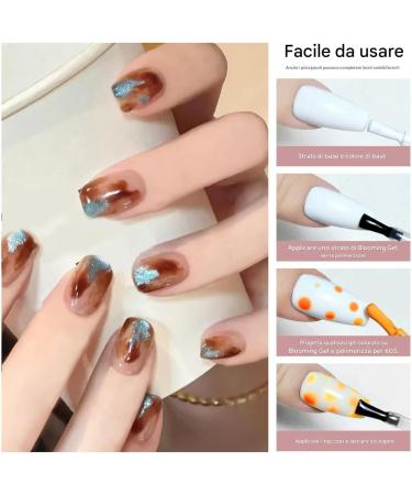 Floral Nail Gel - 15ml UV LED Blooming Nail Gel | Long-lasting nail gel for travel outdoor use home business trips and school - Buy Online on GoSupps.com
