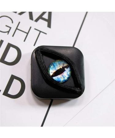 Horror Eye Contact Lens Case Portable Contact Lens Box Kit with Mirror with Make Up Mirror Women Companion Box Travel Kit Box 05
