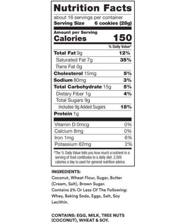 Thinsters Toasted Coconut Cookie Thins 16oz (Pack of 2) | Non-GMO, Peanut-Free, Crunchy Cookies - No Corn Syrup or Artificial Ingredients - Buy Online on GoSupps.com