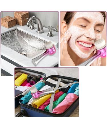2 in 1 Facial Cleansing Brush - Silicone Manual & Deep Cleansing System for All Skin Types - Super Soft Massage & Pore Cleaning - Buy Online on GoSupps.com