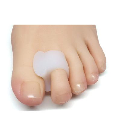ZenToes Gel Toe Separators for Overlapping Toes, Bunions, Big Toe Alignment, Corrector and Spacer - 4 Pack (White) - Buy Online on GoSupps.com