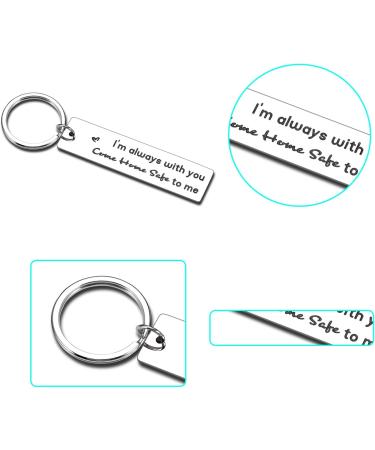 Personalized Gift Keychain for Son from Mom - Perfect Father's Day or Birthday Gift for Husband, Boyfriend, Dad - Ideal Keyring for Driver, Trucker, Policeman, Pilot - Anniversary or Christmas Gift for Men - Buy Online on GoSupps.com