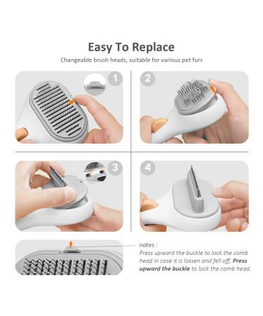 2 in 1 Pet Grooming Brush for Cats and Dogs | Shedding, Mats, Tangles | Long/Short Hair | Upgrade Pet Grooming Kit - Buy Online on GoSupps.com