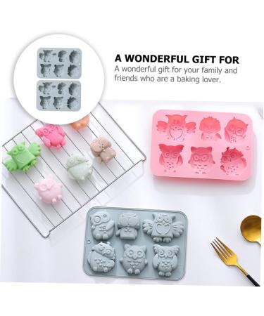 Milisten Candle Molds 2 Pcs Baking Cake Mold 3D Silica Gel Simple Candle Cupcakes 19.9x13.8cm Blue - Buy Online on GoSupps.com