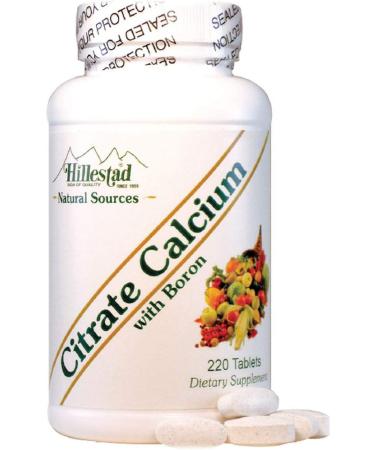 Calcium Citrate with Boron Supplement - 220 Tablets | Boost Bone Health - Buy Online on GoSupps.com