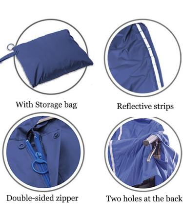 Waterproof Wheelchair Poncho Hooded Wheelchair Rain Cover Reusable Lightweight Breathable Wheelchair Raincoat Adult Mobility Rain Cape for Wheelchair & Electric Wheelchair Users Men Women - Buy Online on GoSupps.com