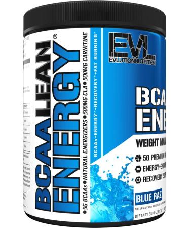 EVLution BCAA Lean Energy - Blue Raz Flavor (10.60 oz) | Boost Energy & Recovery - Buy Online on GoSupps.com