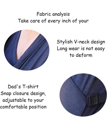 HEGZA Men's Kangaroo Dad T-Shirt | 2-in-1 Skin to Skin Baby Carrier Tank Top XL - Best for Dads & Babies - Buy Online on GoSupps.com