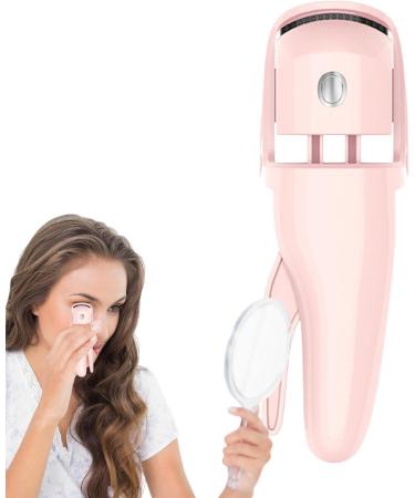 Eoixuqba Eyelash Curler Heat | Rechargeable Eye Curler for Lashes - Ergonomic Eye Lash Curling Tool Handheld Eyelash Heated Tool for Eyelashes Makeup Pink - Buy Online on GoSupps.com