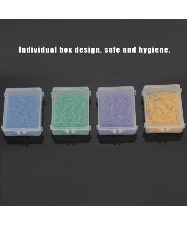Disposable Dental Wedges 400 Pack - Wavy Poly Wedges with Holes 4 Colors & Sizes | International Shipping - Buy Online on GoSupps.com
