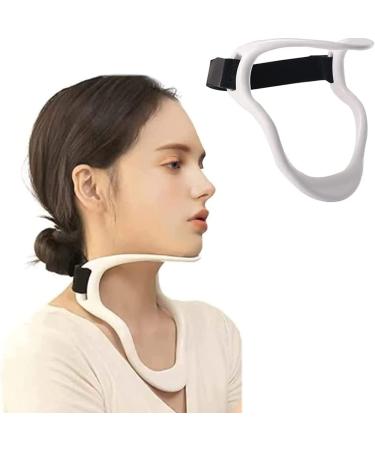 Chelsea back keeping corrector anti-arch correction stabilization light neck support support device-for studying school reading children teenagers around the front stance white