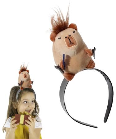 Generic Face Wash Headband - Makeup AnimalCartoon Capybara Headband Decor | Capybara Shape Face Washing Tool for Sports Shower Makeup Face Wash and Skincare Coffee - Buy Online on GoSupps.com