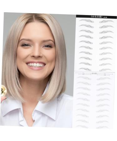 Mikinona 2 Pairs Waterproof Stickers Artificial Eyebrow Stickers Transfer Stickers Disposable 3d Template - Buy Online on GoSupps.com