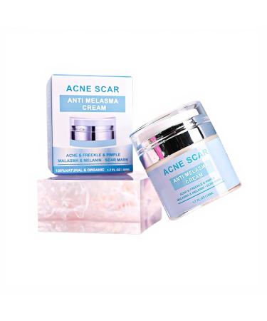 Scar Removal and Acne Cream for Women and Men - Rapid Repair of New Old Scars Spots Burns. All Natural Organic ingredients Anti Acne Healing Pimples Freckles Melasma 1.7 fl oz (50 ml).