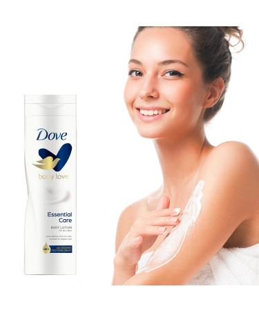 Dove Essential Nourishment Body Lotion 400ml - Pack of 3 | Hydrating Moisturizer for All Skin Types - International Shipping Available - Buy Online on GoSupps.com