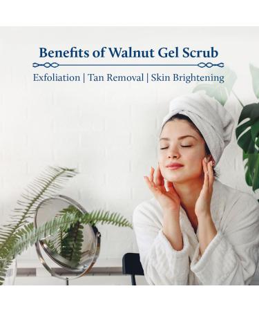 Blue Nectar Walnut Gel Scrub for Deep Exfoliation (1.7 Fl Oz) along with Honey Aloe Vera Detan Face Wash with Natural Vitamin E (3.38 Fl Oz) - Buy Online on GoSupps.com