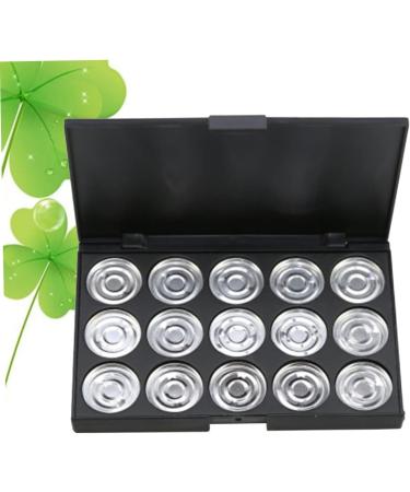 PLAFOPE 15 Empty Eyeshadow Palette Estuche De Maquillaje Empty Makeup Empty Eyeshadow Case Eye Shadow Silver - Buy Online on GoSupps.com