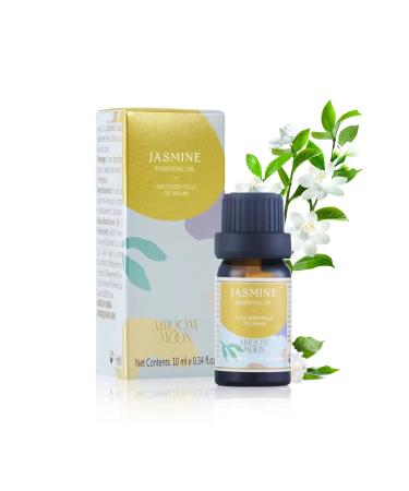 Jasmine Essential Oil Blend 0.34 Fl Oz Skin Safe Multipurpose Essential Oil Blend for Body Care Aromatherapy Massage Hair Care Natural Jasmine 0.34 Fl Oz (Pack of 1)