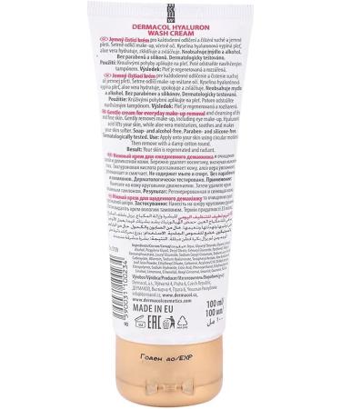 Dermacol Hyalluron Therapy Wash Cream For Face & Eyes 100ml - Buy Online on GoSupps.com