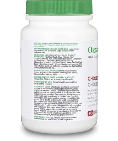 Organika Cholesterol 90 Tabs - Buy Online on GoSupps.com