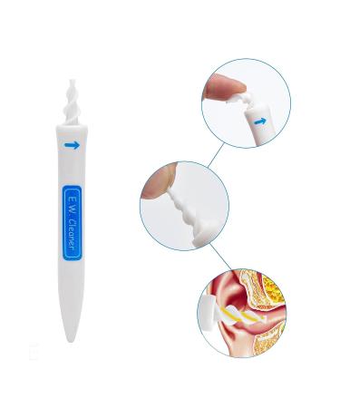 Soft Silicon Ear Wax Removal Tool Kit - 16pcs | Flexible Spiral Tips for Adults | Ear Cleaner Aid - Blue - Buy Online on GoSupps.com