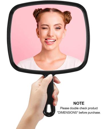 Nicole Fantini Professional Salon Large Handheld Mirror - Wide Angle Barber Hairdressing Makeup Mirror in Black - Buy Online on GoSupps.com