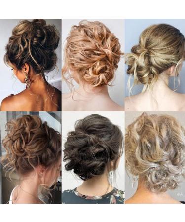 TEESONG Hair Chignon Synthetic Hair Bun Messy Curly Bun Claw Clip Bun Headband Wig Ponytail Hair Extensions Women Wig Hair Bun Messy Bun Hair Piece (Color : SW207-06) - Buy Online on GoSupps.com