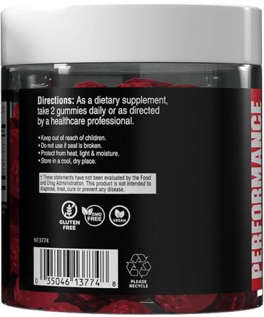 Cybergenics BCAA Gummies Energy Chews with Electrolytes Branched Chain Amino Acids Build Lean Muscle and Boost Endurance 60 Gummies - Berry - Buy Online on GoSupps.com