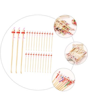 Didiseaon 100Pcs Ear Wax Removal Tools Natural Handmade Ear Cleaning Picks with Hanging Pendants Earwax Cleaning Tools for Safe and Gentle Ear Care - Buy Online on GoSupps.com