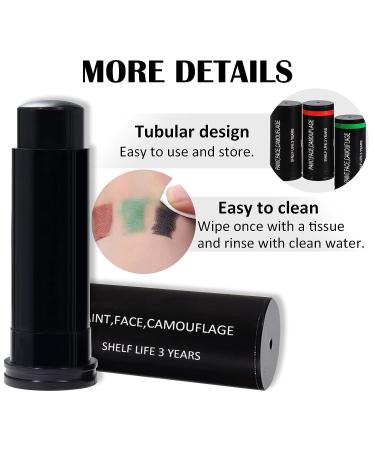 DAGEDA 3Pcs EyeBlack Stick - Long-Lasting Sports Face Paint for Baseball, Football, Softball - Easy to Apply Black Face Makeup - Buy Online on GoSupps.com