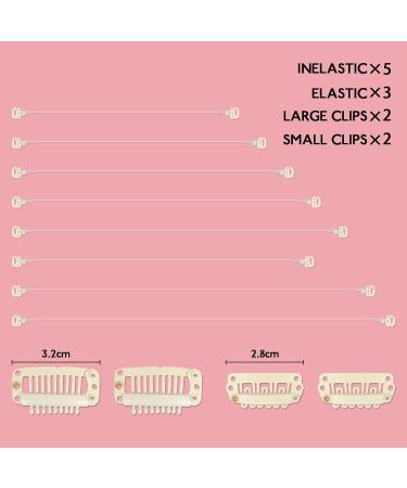 WENNALIFE Blonde Invisible Elastic Wire for Wire Hair Extensions 4 Blonde Flexible Hook Adjustable Fish Line 7 Inch 8 Inch 9 Inch 10 Inch 11 Inch 12 Inch with 4 Blonde Stainless Steel Clips 4 Replacement Clips and 8 Invisible Elastic Wires Blonde-Clips+Wi - Buy Online on GoSupps.com