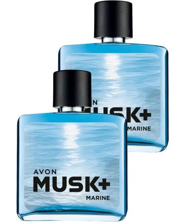 AVON Musk Marine Eau de Toilette Pack of 2