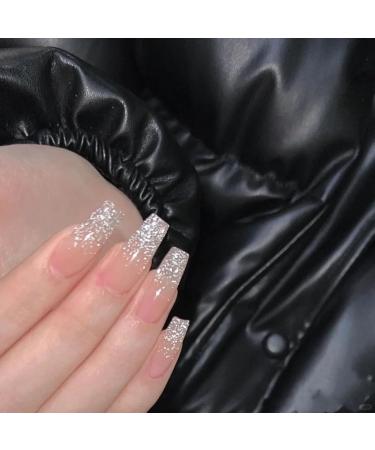 Glitter Silver Nail Polish Quick Dry Long Lasting Shimmer Nail Varnish Natural Peel off Water Based Formula No UV Needed Nail Paint Art Manicure Gifts for Women Girls DIY Home(10ml) - Buy Online on GoSupps.com