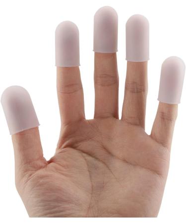 Yosoo Silicone Finger Protectors - Reusable Finger Support Sleeves (5pcs) for Cooking Baking and Barbecue - Flexible Thermal Thumb & Finger Covers - Buy Online on GoSupps.com