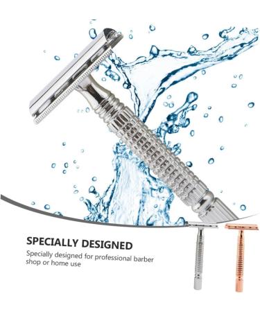 Minkissy 2-Pack Rapid Razor Shaving Kit for Men - Perfect Father's Day Gift | Wet Shaving Tool with Zinc Alloy Head - Buy Online on GoSupps.com